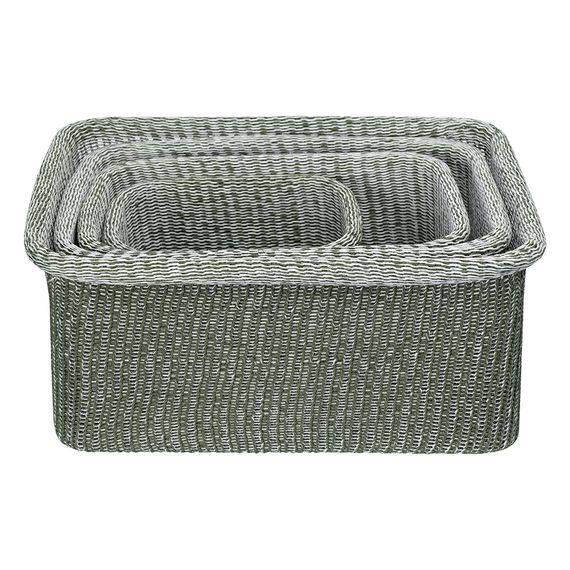 Набор из 4-х корзин для хранения Sustainable collection, оливковый, Bergenson Bjorn, фото , изображение 8