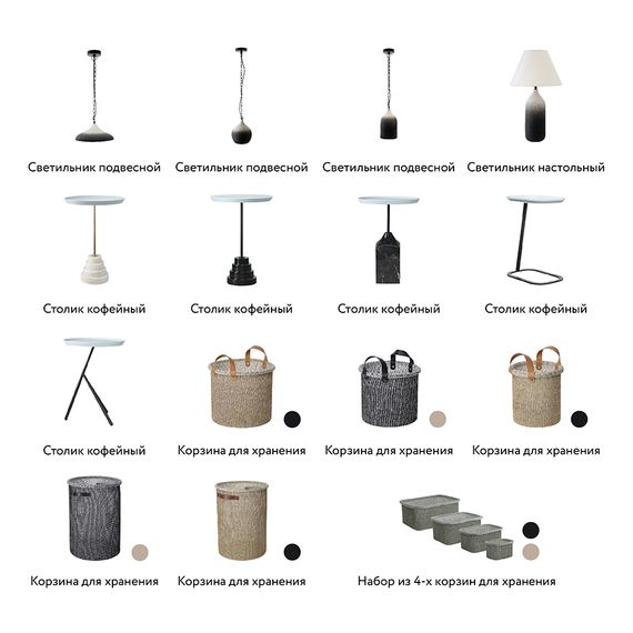 Корзина для хранения Sustainable collection, ?32х28 см, черная, Bergenson Bjorn, фото , изображение 13