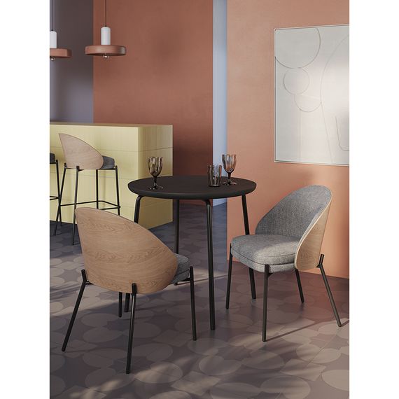 Стол обеденный Round, ?80 см, черный, Bergenson Bjorn, фото , изображение 7