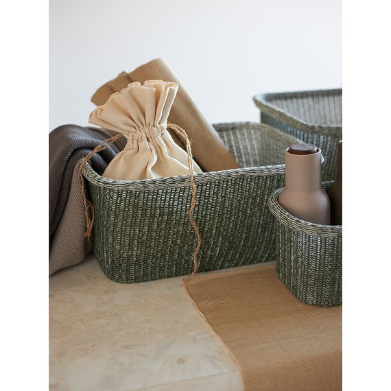 Набор из 4-х корзин для хранения Sustainable collection, оливковый, Bergenson Bjorn, фото , изображение 4