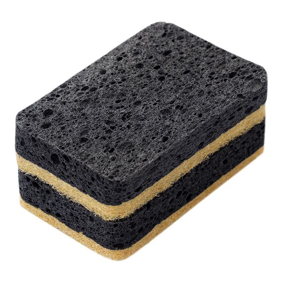 Набор губок для посуды из целлюлозы и кокосового волокна Eco Sponge, черные, 6 шт., Smart Solutions, фото , изображение 7