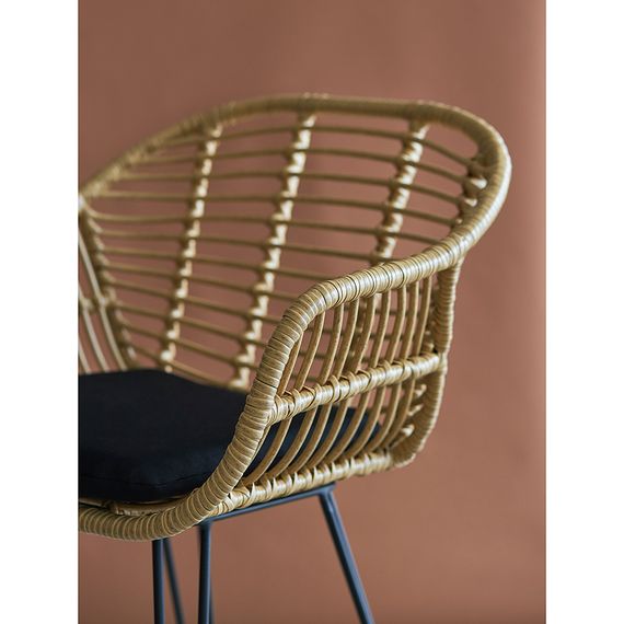 Стул полубарный Vetle Bent, ротанг, Bergenson Bjorn, фото , изображение 5