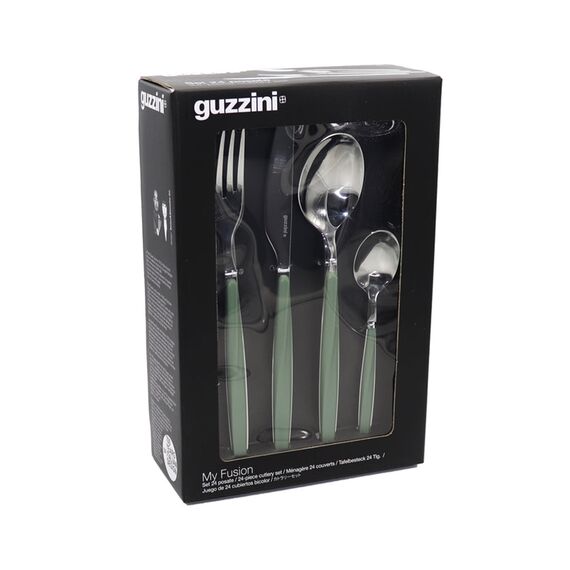 Набор из 24 столовых приборов Cutlery My Fusion, оливковый, Guzzini, фото , изображение 2