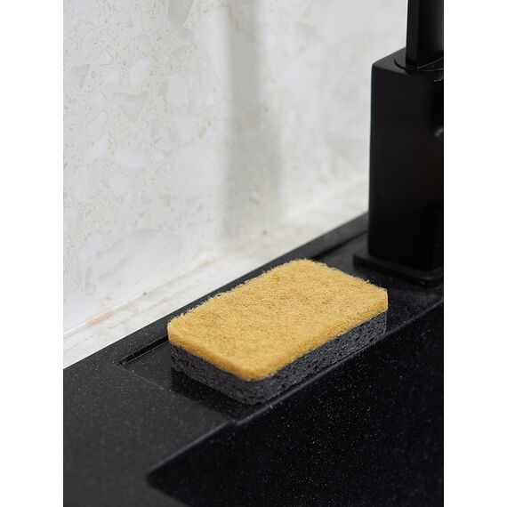 Набор губок для посуды из целлюлозы и кокосового волокна Eco Sponge, черные, 6 шт., Smart Solutions, фото , изображение 6