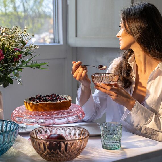 Блюдо для торта с крышкой Vanity, 30 см, прозрачное, Guzzini, фото , изображение 2