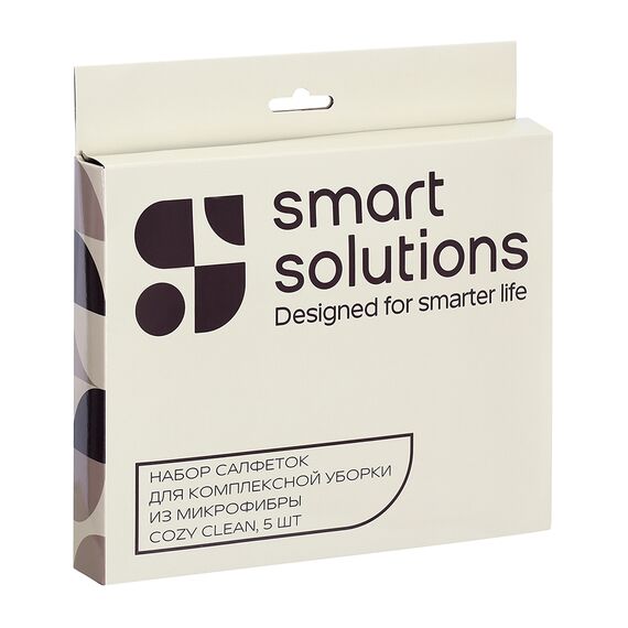Набор салфеток для комплексной уборки из микрофибры Cozy Clean, 5 шт., Smart Solutions, фото , изображение 10