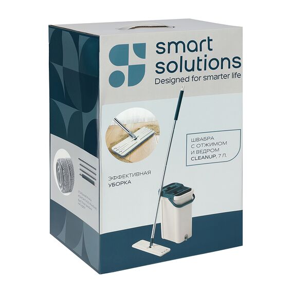 Швабра с отжимом и ведром Cleanup, 7 л., Smart Solutions, фото , изображение 31