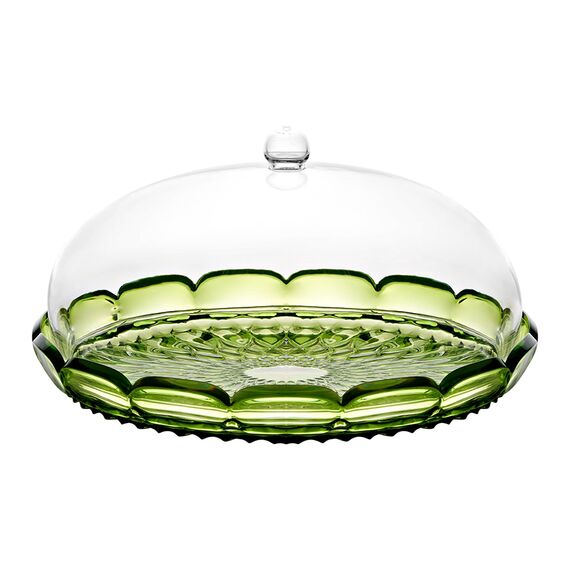 Блюдо сервировочное с крышкой Vanity, 30 см, зеленое, Guzzini, фото 