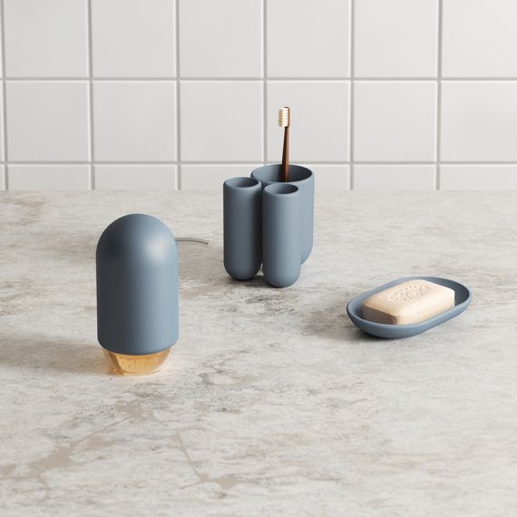 Стакан для зубных щеток Touch, синий, UMBRA, фото , изображение 4