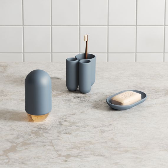 Диспенсер для мыла Touch, 235 мл, синий, UMBRA, фото , изображение 4