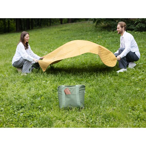 Плед для пикника и отдыха на пляже Smart Picnic, горчичный, Smart Solutions, фото , изображение 12