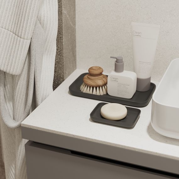 Подставка для ванных принадлежностей Slim, черная, большая, Bergenson Bjorn Bath, фото , изображение 3