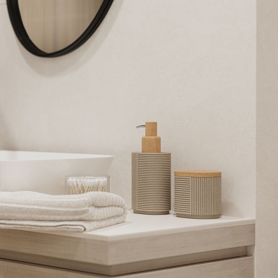 Диспенсер для жидкого мыла Dune, песочный, Bergenson Bjorn Bath, фото , изображение 3
