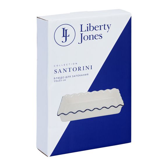 Блюдо для запекания Santorini, 35х23 см, прямоугольное, Liberty Jones, фото , изображение 5