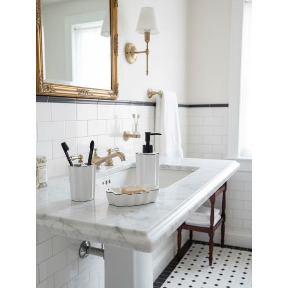 Органайзер для зубных щеток Camellia, белый, Bergenson Bjorn Bath, фото , изображение 3