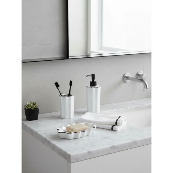 Стакан для зубных щеток Camellia, белый, Bergenson Bjorn Bath, фото , изображение 2
