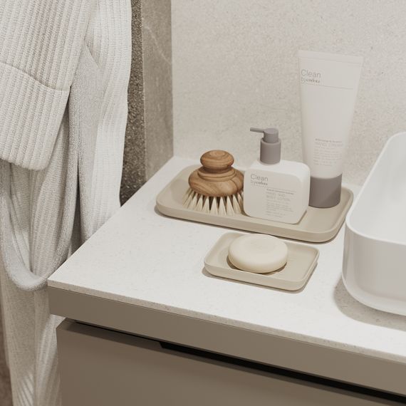 Подставка для ванных принадлежностей Slim, светло-серая, большая, Bergenson Bjorn Bath, фото , изображение 3