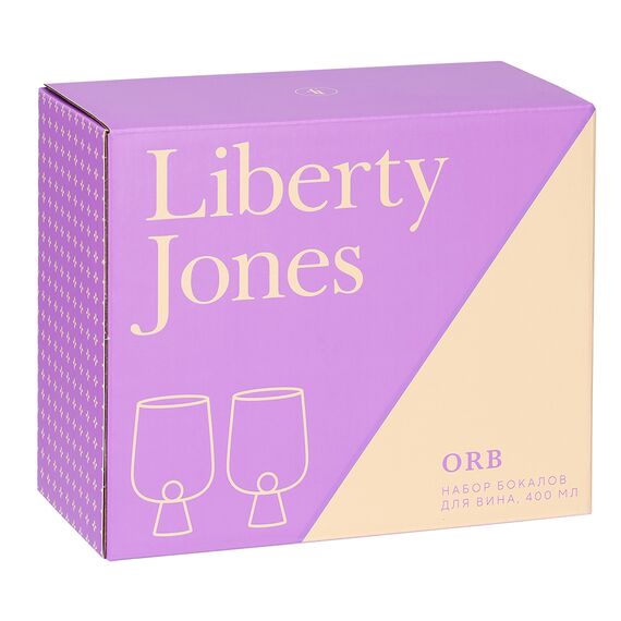 Набор бокалов для вина Orb, 400 мл, розовый/зеленый, 2 шт., Liberty Jones, фото , изображение 12