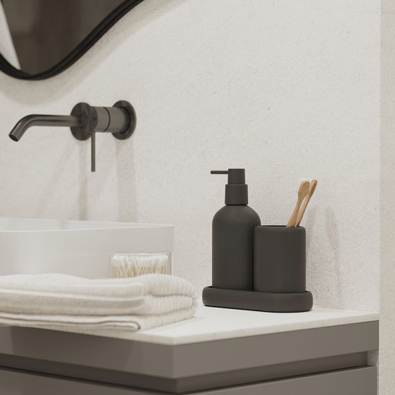 Стакан для зубных щеток Slim, черный, Bergenson Bjorn Bath, фото , изображение 3
