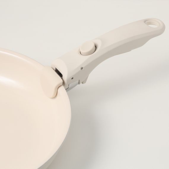 Набор посуды для приготовления со съемной ручкой Smart Ceramic, 7 предметов, цвета топленого молока, Smart Solutions, фото , изображение 19