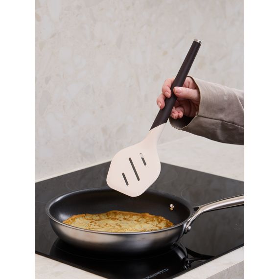 Лопатка с прорезями SmartChef, 32 см, бежевая/бордовая, Smart Solutions, фото , изображение 4