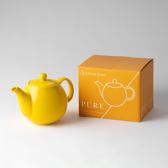 Чайник заварочный с ситом Pure, 1 л, желтый, Liberty Jones, фото , изображение 2