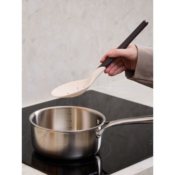 Шумовка SmartChef, 31 см, бежевая/бордовая, Smart Solutions, фото , изображение 4