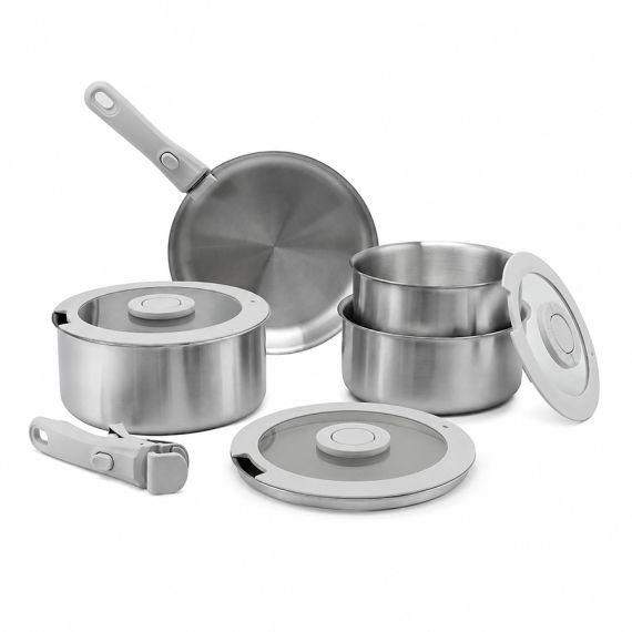 Набор посуды для приготовления со съемными ручками 3Ply Balance, 9 предметов, Smart Solutions, фото 