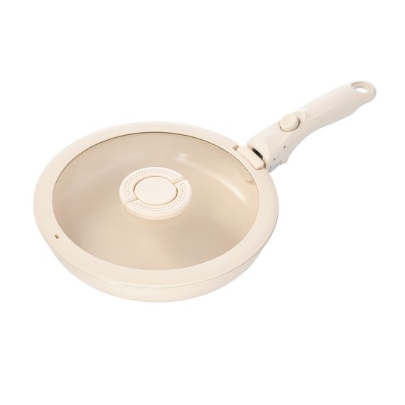 Сковорода с крышкой и съемной ручкой Smart Ceramic, ?24 см, Smart Solutions, фото 