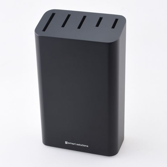 Набор ножей кухонных с подставкой Prime, 5 шт., черный, Smart Solutions, фото , изображение 5