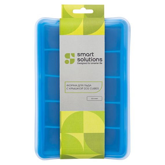 Форма для льда с крышкой Ice cubes, 15 ячеек, Smart Solutions, фото , изображение 6