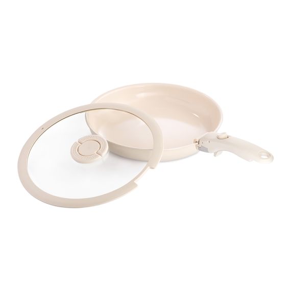 Сковорода с крышкой и съемной ручкой Smart Ceramic, ?28 см, Smart Solutions, фото , изображение 10