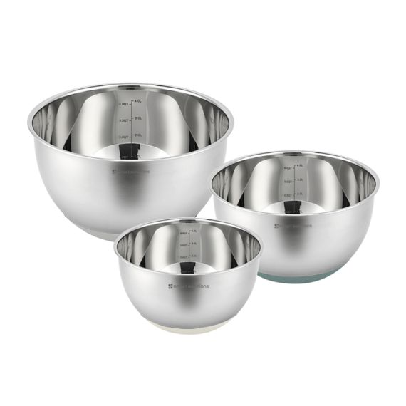 Набор стальных мисок Balance с крышками и терками, 1,5 л/3 л/ 5 л, Smart Solutions, фото , изображение 2