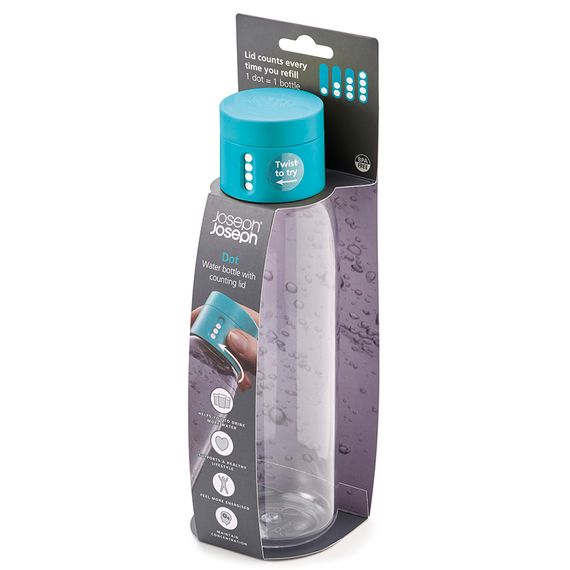 Бутылка для воды Dot 600 мл голубая, Joseph Joseph, фото , изображение 3