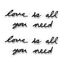 Надпись декоративная Love is all you need настенная черная, Umbra, фото 