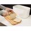Хлебница пластиковая с разделочной доской из бамбука белая, Joseph Joseph, фото , изображение 2