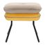 Пуф Pea, велюр, бежевый/желтый, Bergenson Bjorn, фото , изображение 2