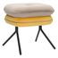 Пуф Pea, велюр, бежевый/желтый, Bergenson Bjorn, фото 