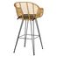 Стул барный Vetle Bent, ротанг, Bergenson Bjorn, фото , изображение 8