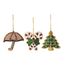 Набор ёлочных украшений Christmas blink из коллекции New Year Essential, 3 шт., Tkano, фото 