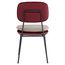 Стул с контрастным кантом Pea, велюр, бордовый/бежевый, Bergenson Bjorn, фото , изображение 4