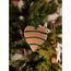 Набор елочных украшений Trendy stripes из джута и гофрированного картона из коллекции New Year Essential, 4 шт., Tkano, фото , изображение 3