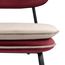 Стул с контрастным кантом Pea, велюр, бордовый/бежевый, Bergenson Bjorn, фото , изображение 6