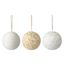 Набор ёлочных украшений White elegance коллекции New Year Essential, 3 шт., Tkano, фото 