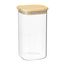 Банка для хранения квадратная Glass Bamboo, 1,4 л, Smart Solutions, фото 