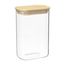 Банка для хранения прямоугольная Glass Bamboo, 1,3 л, Smart Solutions, фото 