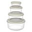 Набор контейнеров для запекания и хранения круглые с крышками, серые, 4 шт., Smart Solutions, фото 