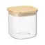 Банка для хранения квадратная Glass Bamboo, 800 мл, Smart Solutions, фото 