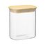Банка для хранения прямоугольная Glass Bamboo, 950 мл, Smart Solutions, фото 