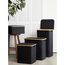 Корзина для белья Neat Mid, 40x33x43 см, черная, Smart Solutions, фото , изображение 2